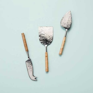 ชุดมีดหั่นชีสด้ามห่วงเงินชุดมีดหั่นชีสชุบเงินเครื่องมือสำหรับอบในครัว - Product Image 4