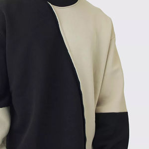 Fabricant OEM, sweat-shirt unisexe surdimensionné en coton 100% uni, impression personnalisée, blanc, 2 pièces, meilleure qualité à bas prix - Product Image 6