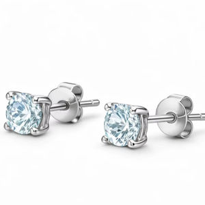 Boucles d'oreilles minimalistes en argent sterling 925, boucles d'oreilles en argent massif pour hommes et femmes, tendance, pour tous les jours et les fêtes - Product Image 1