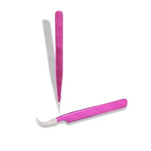 Pince à épiler pour extensions de cils incurvées et droites, fabrication OEM, pince à épiler pour cils en acier inoxydable, outils de précision pour cils, vente en gros - Product Image 4