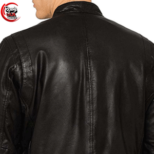 Chaqueta de Motociclista de Cuero para Hombre, Estilo Urbano, Invierno, Personalizada al por Mayor, con Logotipo Grabado, Tela de Lona Impermeable y Transpirable - Product Image 5