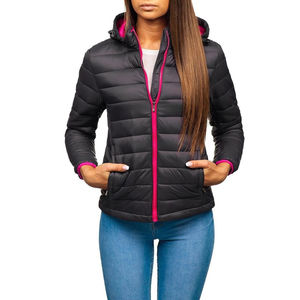 โลโก้ที่กําหนดเองการออกแบบ OEM ผู้หญิงเสื้อแจ็คเก็ตขี่ม้าน้ําหนักเบาสไตล์ใหม่แจ็คเก็ตปักเป้าผ้าแจ็คเก็ตปักเป้าคุณภาพสูง - Product Image 3