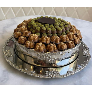 Bol à chocolat en métal plaqué noir de qualité créative mariages vaisselle doux Dessert bonbons serveur Ware bol pour hôtel - Product Image 3