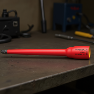 Hazet 3/8'' TORX Profile Screwdriver <b>Socket</b> with Protective 1000V Insulation Long Square Design - Product Image 3