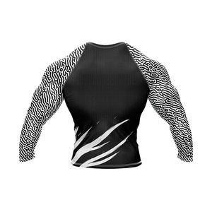 Venta al por mayor tarifa hombres Rash Guard Top Trending Premium calidad antiarrugas transpirable elegante OEM Rash Guard con peso ligero - Product Image 3