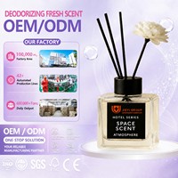 Diffuseur de parfum liquide Série Hôtelière avec bâtonnets en rotin floral, aromathérapie écologique longue durée pour la maison et la chambre