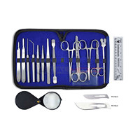 Kit de Esterilización Veterinaria de Acero Inoxidable Alemán Reutilizable de Alta Calidad SM-VT-0368, Instrumento Quirúrgico para Estudiantes de Medicina Veterinaria