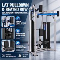 Machine de musculation dorsale à traction haute réglable BN Factory Direct Supply Independent Row avec coussin réglable pour centres de rééducation et salles de sport