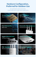 Router WiFi 7 Gigabit para Exteriores CF-EW87, Punto de Acceso de Alta Potencia con 3 Antenas, Frecuencias de 2.4G y 5G, Puerto LAN