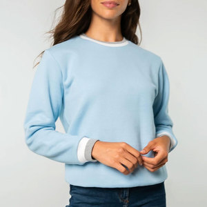 Produit à forte demande tenue à la mode femmes sweat basiques coton mélangé sortie d'usine poids moyen femmes sweat - Product Image 5