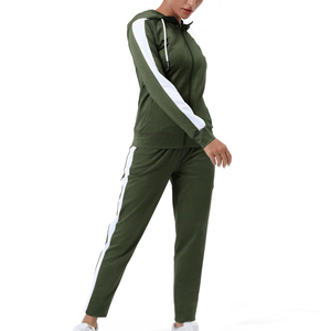 Conjunto de chándal de ropa informal para mujer, producto más vendido, chándales ajustados hechos a medida para mujer en color sólido - Product Image 3