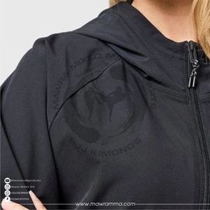 Veste de sport imperméable et respirante à capuche, logo personnalisé, unisexe, veste d'entraînement légère, haute qualité, patchwork camouflage - Product Image 4