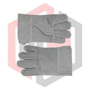 Guantes de Trabajo de Cuero de Gamuza de 11 oz, Sin Silicona, Sin Polvo, Cortos, Resistentes al Calor y al Fuego, Antiestáticos, para Soldadura Mig Tig, Barbacoa - Product Image 6