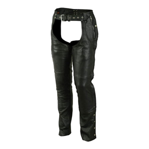 กางเกงหนังชัปส์สำหรับผู้ชายที่สวมใส่สบาย  กางเกงหนังชัปส์สำหรับผู้ชายที่ปรับขนาดได้ง่าย  กางเกงหนังชัปส์สำหรับผู้ชาย - Product Image 1