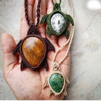 Nouvelle arrivée mélange de fils mélange de pierres précieuses avec de petites perles en laiton macramé collier bijoux réglables pour cadeau d'anniversaire cadeau de mariage