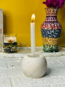 Handcrafted <b>Marble</b> Candle Stick Holder for Home Hotel Christmas Shape Wholesale Price Elegant Decoration Piece for Lanterns - Product Image 3