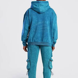 Nouveau design – Survêtement décontracté pour homme en coton délavé, léger et respirant, taille élastique, grandes tailles, style streetwear - Product Image 2