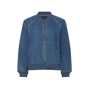 2025 chaqueta vaquera para mujer, chaqueta vaquera desgastada sólida azul, Chaquetas vaqueras con botones de algodón para mujer - Product Image 5