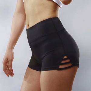 Short de compression taille haute pour femme Jogger Style Respirant Eco-Friendly Fitness Gymwear Noir - Product Image 3