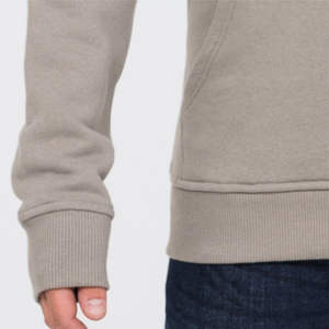 เสื้อกันหนาวผ้าฝ้ายออร์แกนิคของผู้ชาย100% มีฮู้ดแบบสวมหัวหนาผ้าไหมพัฟสกรีนลายพิมพ์ลายผ้าฟลีซสีล้วนสำหรับฤดูหนาว - Product Image 4