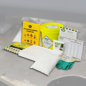 Kit para Derrames de Aceite de 10 Litros con Cubeta – Kit de Respuesta a Emergencias de Derrames de Aceite Industrial para Contención y Limpieza de Fugas - Product Image 3