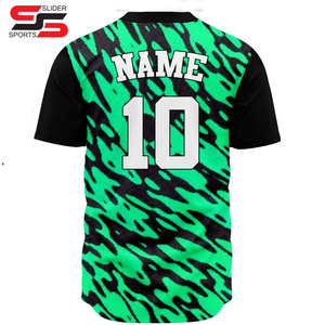 Maillots de baseball personnalisés OEM sublimés en gros, imprimés, respirants, logo personnalisé, haute qualité, 100% polyester, antibactérien - Product Image 4