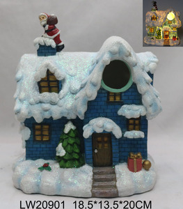 Figuras Decorativas Rústicas de Papá Noel <span class=keywords><strong>en</strong></span> <span class=keywords><strong>el</strong></span> <span class=keywords><strong>Techo</strong></span> de una Casa, Artesanía de Resina Decorativa para <span class=keywords><strong>el</strong></span> Hogar, Adornos Festivos Navideños - Product Image 5