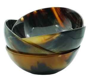 Real Handcrafted Buffalo Horn Serving <b>Bowl</b> with earthy natural for rustic home decor At Wholesale Price By HF CRAFTS - Product Image 3