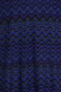 เสื้อยืดผู้ชายดีไซน์ทันสมัยสำหรับผู้ชายลายคลื่นประสาทหลอนแขนสั้นคอลูกเรือสีฟ้าและดำสวมใส่สบาย - Product Image 4