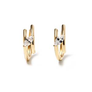 Classic Dangle Drop Lab Grown Diamond Earring With 925 Sterling Silver IGI Certified Graduation Wear American Diamond - Product Image 3