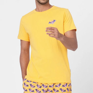 Conjunto de camiseta de Hip Hop informal de verano de calle alta para hombre, pantalones cortos de secado rápido de tela de rizo transpirable, patrón de impresión MOQ bajo, la mejor oferta - Product Image 3