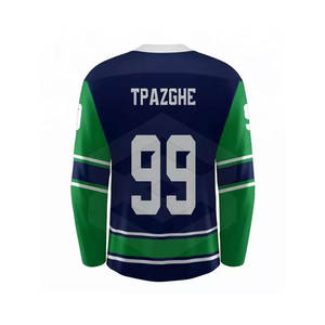 Camiseta personalizada de hockey sobre hielo para hombre, cantidad a granel, Camiseta deportiva personalizada con nombre de equipo - Product Image 2