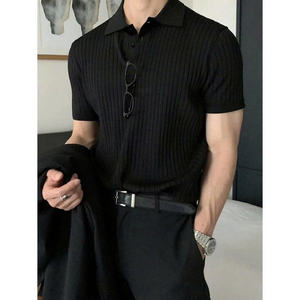 Camisetas para Hombre, Polos con Cuello para Hombre, Algodón Premium, Tejido Acanalado Fresco, Extremadamente Hermosas, Elegantes y con Estilo. - Product Image 1
