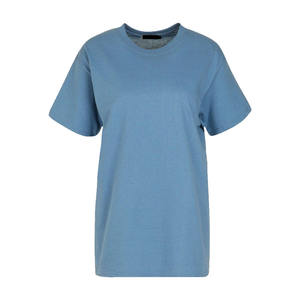 2023 été nouveauté femmes écologique bleu ciel 230 GSM coton surdimensionné T-Shirt prix raisonnable à vendre - Product Image 4