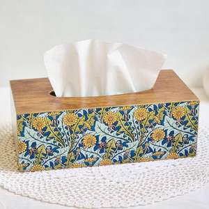 Boîte à mouchoirs en bois émaillé de luxe, élégante, pour salon, salle de bain et salle à manger - Product Image 5