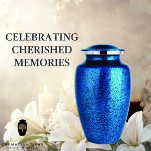 Urna Funeraria Azul Rey, Estilo Americano y Europeo, Ecológica y Duradera, para Cenizas Humanas, de la Mejor Calidad - Product Image 6