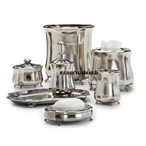 Fabricant d'ensemble de salle de bains en métal Accessoires de salle de bains design faits à la main brillant poli Nouvel ensemble de salle de bains classique et élégant - Product Image 1