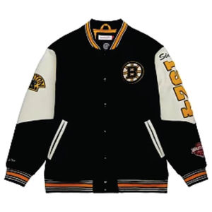 Vestes universitaires brodées pour hommes, chaudes pour l'hiver, avec col montant, style High Street, au meilleur prix - Product Image 1