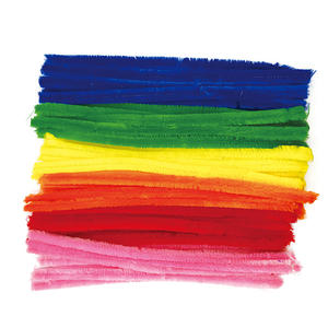 48 pièces 15 mm x 12 pouces, chenille artisanale jetable assortie de 6 couleurs, PLOMA E105 - Product Image 1