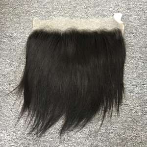 Prix usine vente chaude 100% Extensions de cheveux raides naturels humains 13x4 13x6 Transparent pour cheveux frontaux en dentelle - Product Image 5