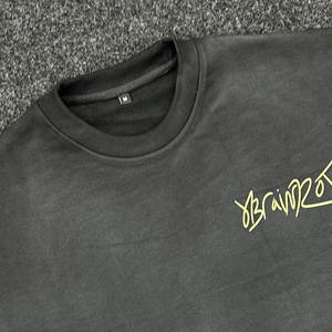 Camiseta Vintage de alta calidad con lavado ácido para hombre 100% algodón orgánico recién llegado - Product Image 6