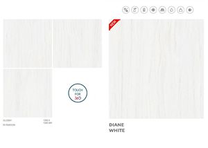 Interior moderno 1200x1200mm Suelo de porcelana de alto brillo Calidad de lujo Vitrificado Exportador indio Acentos de ladrillo refractario de gran tamaño" - Product Image 4