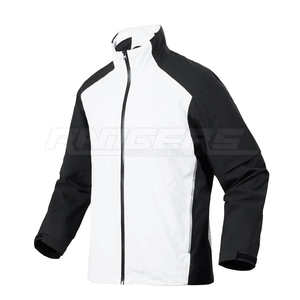 Vestes imperméables à la pluie, vente chaude, personnalisées, coque extérieure, fermeture éclair avant, légères, confortables, veste d'extérieur pour hommes - Product Image 2