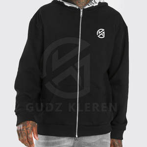 Sudaderas con capucha personalizadas de estilo callejero para hombre, sudaderas con cremallera de invierno para hombre, ropa al por mayor, sudaderas con capucha para jóvenes en blanco - Product Image 4