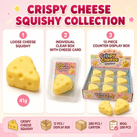Jouets Squishy au Fromage Croustillant Southpeak, Jouets Sensoriels Anti-Stress à Presser, Vente en Gros, Fabrication OEM WS