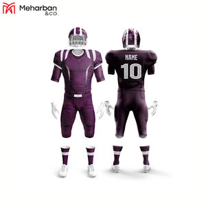 2023 nuevo conjunto de uniforme de fútbol cómodo Unisex diseño personalizado mejor calidad americano Digital impreso de talla grande adultos - Product Image 4