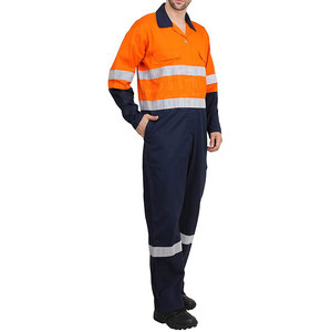 High Visibility Safety Suit Designed For Workplace With Reflective Strips For Day And Night Work Safety - Product Image 4