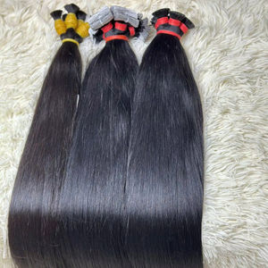 Paquetes de cabello crudo vietnamita Virgen sin procesar de alta calidad 100% cabello humano natural con extremos doblemente dibujados de Vietnam - Product Image 1