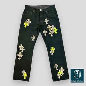 MS Handicraft Black Denim <b>Jeans</b> | Baggy Pants for <b>Men</b> | Oversized Loose Fit | Wide Leg Style | Casual Streetwear Outfit | - Product Image 2