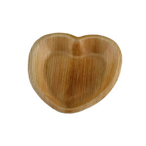 Bols jetables en forme de cœur de haute qualité Vaisselle biodégradable écologique pour le service de nourriture pour les mariages et les fêtes - Product Image 6